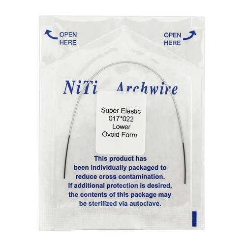 Alambre de arco Niti rectangular blanco ovoide de ortodoncia dental súper elástico U/L - Imagen 18 de 26