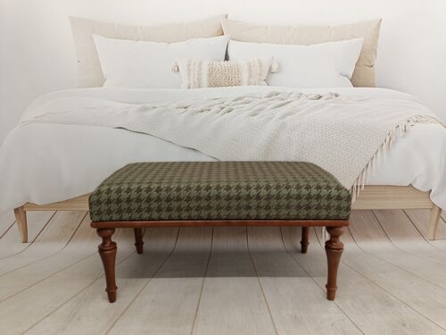 Houndstooth bench, Dining table bench, Piano bench, Hallway bench, Vanity bench - Picture 2 of 12