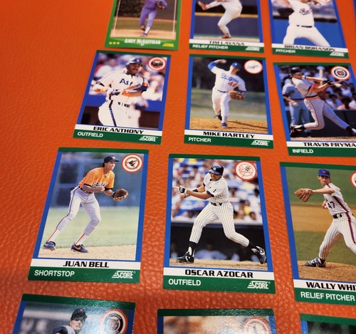 Score MLB Professional Baseball 87 & 90 Seasons Numbered Trading Card Lot Of 20 - Picture 6 of 14