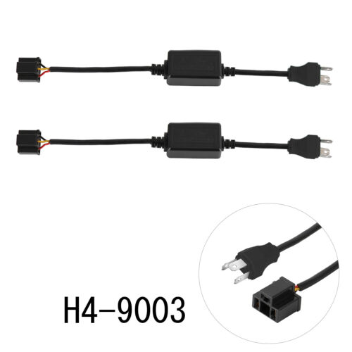 H4 9003 Headlight Canbus LED Decoder Error Free Anti Flicker Load Resistor 2Pcs - Picture 4 of 9