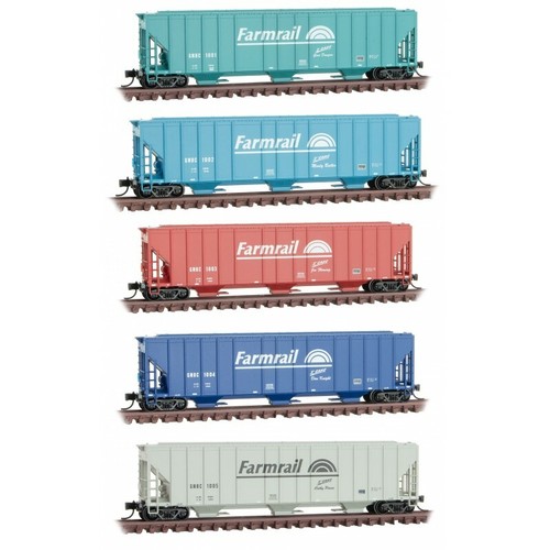 Tramogge coperte scala N Farmrail confezione da 5 auto runner - MTL #99302140 - Foto 2 di 7