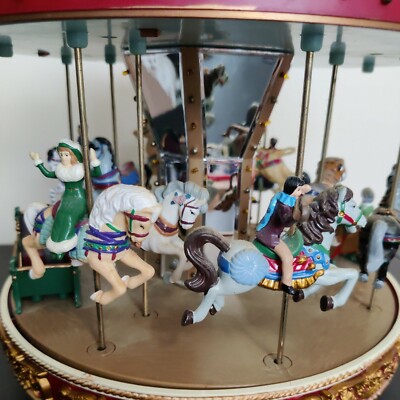 Mr Christmas Marquee Merry Go Round Carousel 30 Songs Lights
