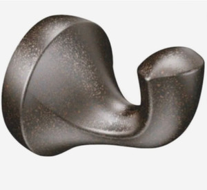 Moen Eva Oil Rubbed Bronze Single Robe Hook YB2803ORB Open Box