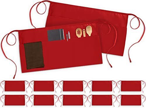 3 Pocket Waitress Waist Aprons for Home and Kitchen Utopia Kitchen - Picture 14 of 29