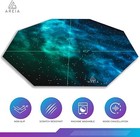 Areia Space Computer Chair Mat 47" x 47" Anti-Slip, Noise Cancelling Green/Blue