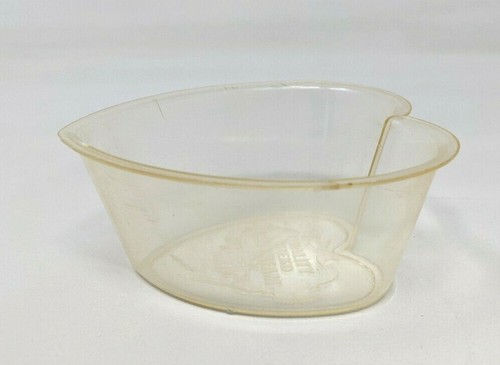 VTG Lot of 4 Quality Chekd Ice Cream Small Plastic Heart Cup Container Bowls - Bild 3 von 10