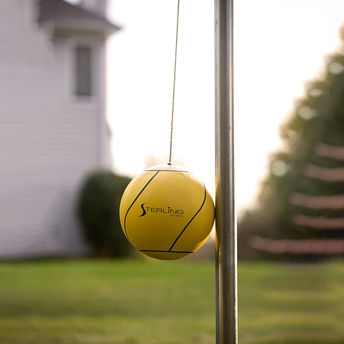 Sports Compact Tetherball Set for Outdoor Backyard with Ball and Rope Set, 9' Me - Picture 2 of 6