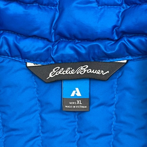 Eddie Bauer Vest Men XL Blue First Ascent Goose Down EB 800 Quilted Puffer - Picture 8 of 13
