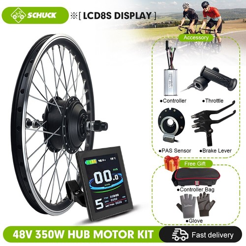 Electric Bicycle Conversion Kit 36V 48V 350W Brushless Gear Rear Hub Motor Wheel - Picture 32 of 34
