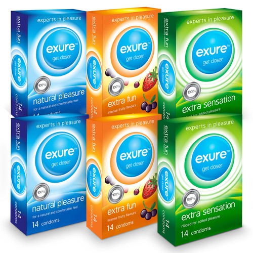 14-140 Stück Kondome gerippt natürlich aromatisiert EXURE Safe Pleasure diskrete Verpackung - Bild 3 von 7