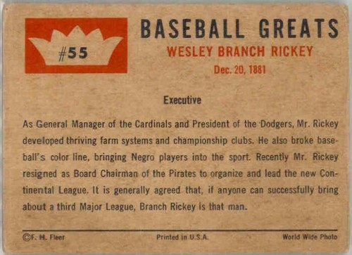 1960 Fleer Baseball Greats  Ruth-Gehrig-Cobb-Williams-Wagner-Foxx 238 Available - Picture 343 of 488