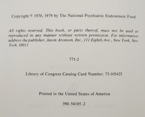 RARE SIGNED The Ego And Its Defenses HP H.P. Laughlin 2nd Edition 1979 HB - Picture 13 of 13