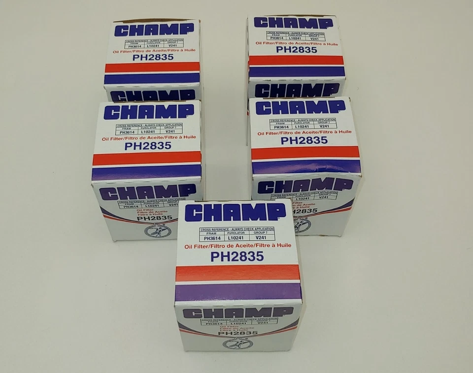 5x Filtros de Aceite Suzuki Samurai 1.3 1.6 Motor de 4 Cilindros Champ Hecho en EE. UU. Foto 3 de 4