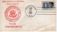 FELIX FRANKFURTER RESIGNS,  WASHINGTON, DC  1967  FDC14005