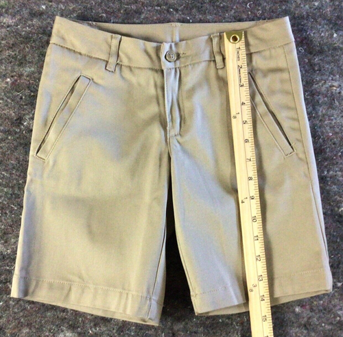 Land's End Girls Chino Beige School Uniform Shorts Size 10 - Picture 5 of 11