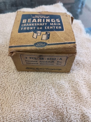 1936-38 FORD NOS BEARINGS 68-6333-C2 .010 U.S. CRANKSHAFT FRONT OR CENTER - Bild 5 von 5