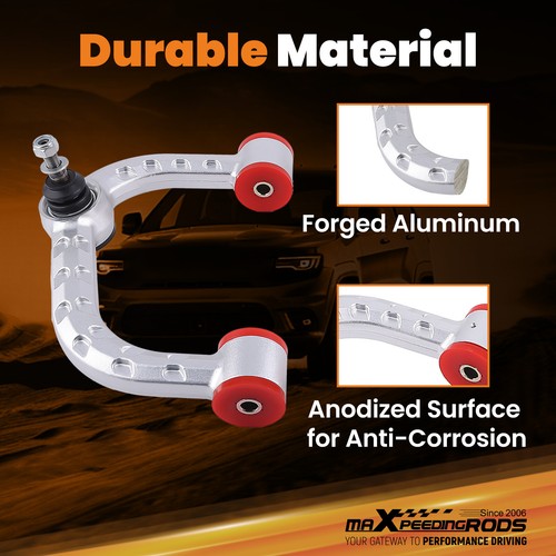 Heavy Duty Forged Aluminum Upper Control Arms 2-4" Lift for 2004-2024 Ford F-150 - Picture 2 of 13