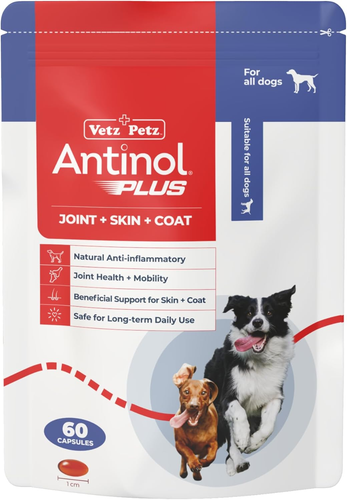 Vetz Petz plus – Natural Joint, Skin & Coat Supplement for Dogs – Marine Lipid - Picture 9 of 12
