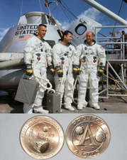 2 Apollo 10 Project Coins Stafford Young Cernan May 18 1969 Coin