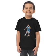 GOAT Messi World Cup Champion ARG Toddler jersey t-shirt
