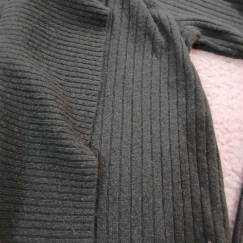 Ralph Lauren Cardigan Sweater Womens Medium Green Open Front Cashmere Pockets - Picture 7 of 21