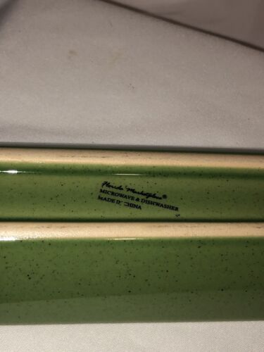 Ceramica Florida Marketplace ��Piatto Foglia Antipasto 16” Oliva Barca Verde Divertente - Foto 8 di 8