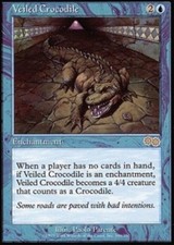 Veiled Crocodile ~ Near Mint Urza's Saga MTG Magic UltimateMTG Blue Card