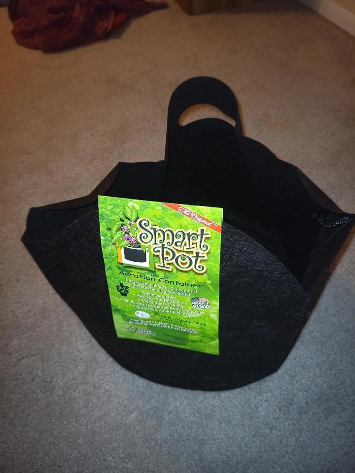 5 Smart Pots with handles 7 GALLONS Aeration Pot Fabric Container Pack of 5 - Image 3 of 4