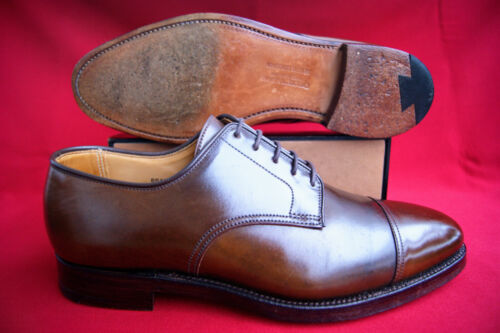 Crockett & Jones Shell Cordovan UK 8 E Bradford Brown Cordovan Top-Zustand - Bild 2 von 13