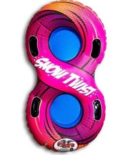 Flexible Flyer Snow Tube Sled. Round Inflatable 57" for Kids  Adults