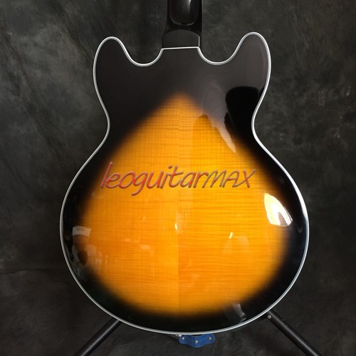 Guitarra Eléctrica Custom Shop Vintage Burst ES-339 Semi-Hueca Flameada Parte Trasera de Arce - Imagen 9 de 10
