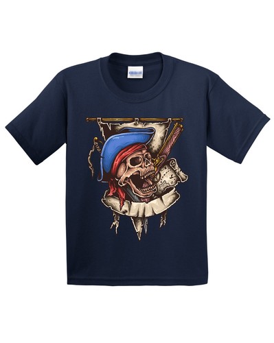 American Skull Horror Kid's T-Shirt USA Sarcastic Humor Funny New Gift Tee - Picture 6 of 14