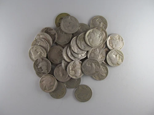 Roll of 40 Buffalo Nickels -- INCLUDES EARLY KEY DATE COINS & A 1913!
