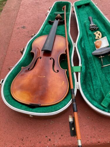 Vintage 3/4 Größe E.R. PFRETZSCHNER KOPIE ANTONIUS STRADIVARIUS GEIGE - Bild 13 von 21