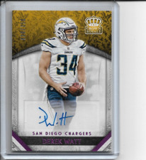 2016 Crown Royale Derek Watt Pink Autograph 20/250 #47 NM