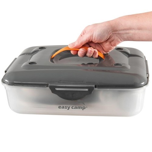 EASY CAMP CERF PICNIC BOX M 24 PIECE CAMPING DISH SET & STORAGE BOX BEACH BBQ - Picture 3 of 5