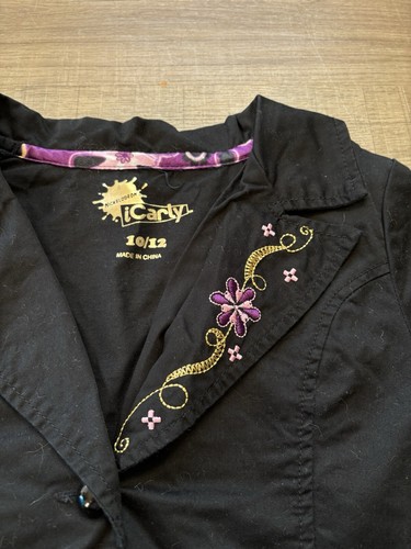 Vintage Nickelodeon iCarly TV Memorabilia Blazer Coat Jacket Girls Size 10/12 - Picture 6 of 9