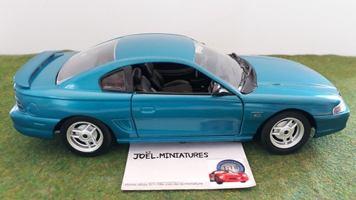 FORD MUSTANG GT 1994 Coupé turquoise 1/18 JOUEF EVOLUTION voiture miniature coll - Foto 4 di 8