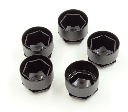 NEU! RADMUTTERABDECKUNGEN FÜR AUDI ALLE MODELLE SCHRAUBENKAPPEN 17mm SCHWARZ SCHÖN RUND TYP - Bild 4 von 7