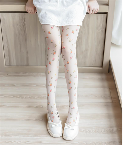 Women Lady Fancy Retro lace embroidery Flower Floral Stockings Pantyhose Tights - Picture 8 of 18