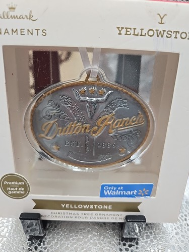 Hallmark Premium Yellowstone DUTTON RANCH Belt Buckle Christmas Tree Ornament - Picture 2 of 9