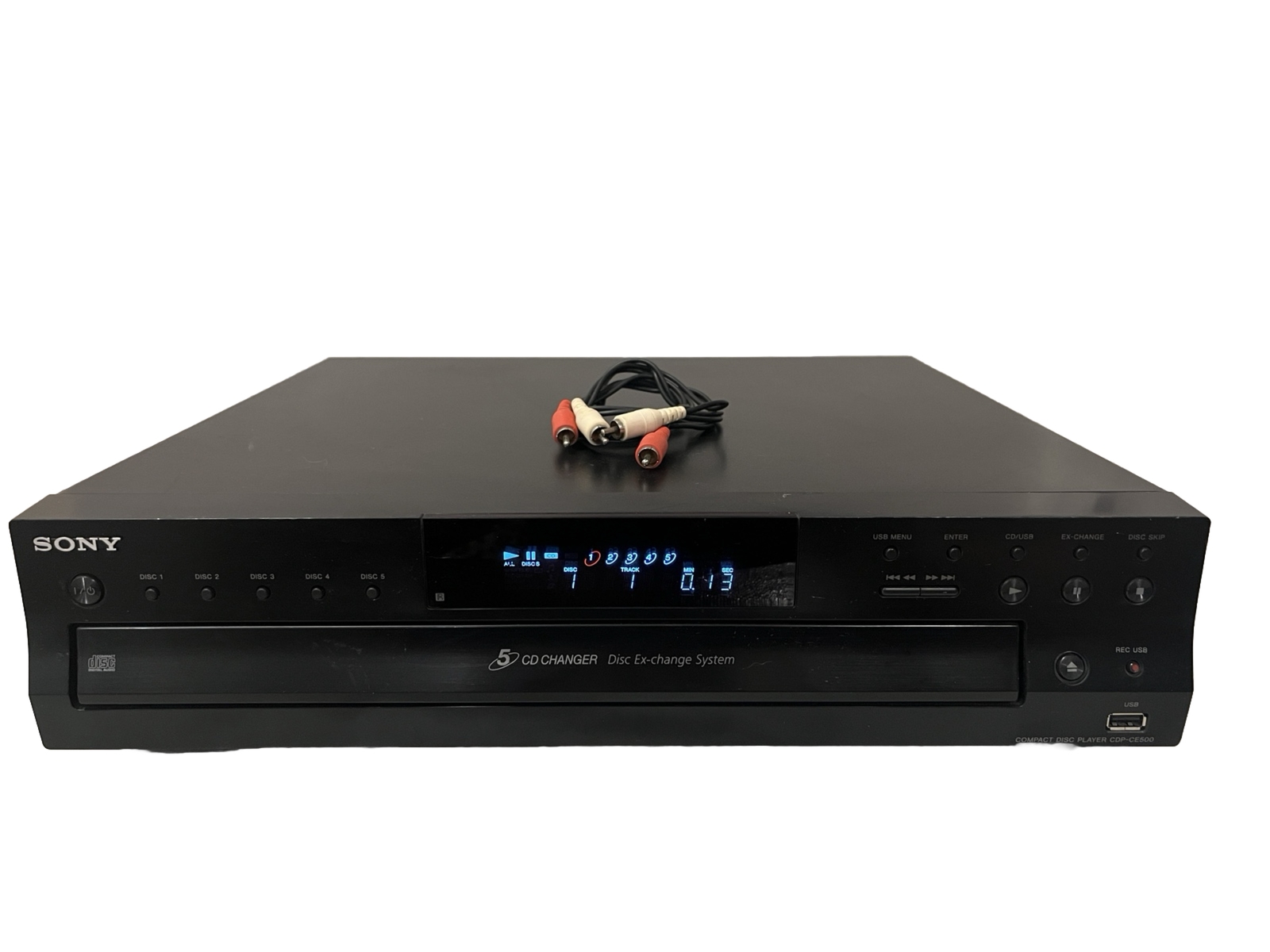 Sony CDPCE500 5 Disc CD/USB Carousel Changer Player SystemTESTED eBay