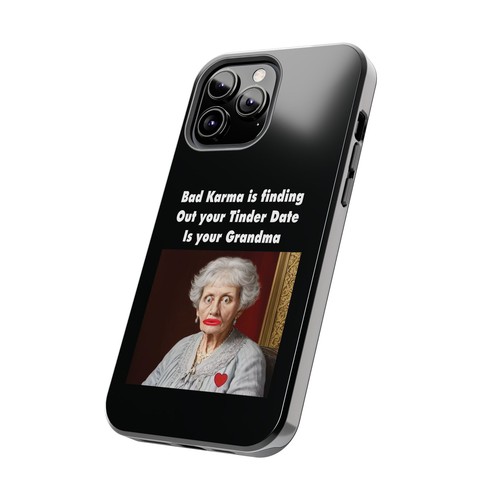 Funny Grandma Tinder Date iPhone Case, iPhone 16, 15, 14 Pro Max, 13, 12, 11 - Afbeelding 53 van 93