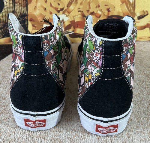 Vans X Nintendo Mario and Luigi SK8-Hi Reissue Disney Marvel Sponge Bob US 8.5 - Picture 4 of 14