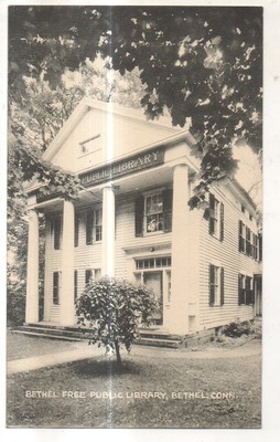 Bethel Free Public Library Bethel Ct Vintage Connecticut Postcard