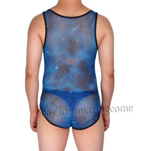 Gilet Uomo Trasparente Body Intimo Colorato Maglia Trasparente Maschio Sport Leotard - Foto 5 di 12