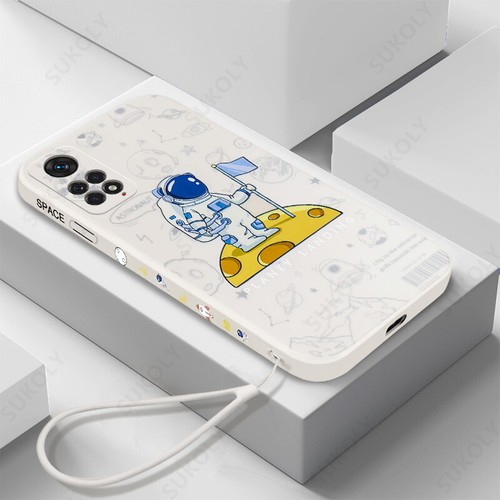 Hülle für Xiaomi Redmi 10 Note 11 10 9 8 Pro Mi 11 10T Stoßfest Astronaut Cover - Bild 2 von 16