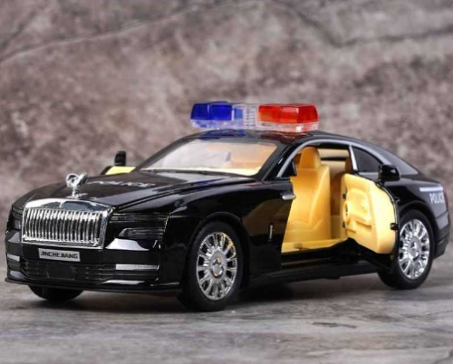 1:32 Rolls-Royce Erste Reine Elektrofahrzeug Geist Polizeiwagen Mit Kasten - Bild 15 von 17