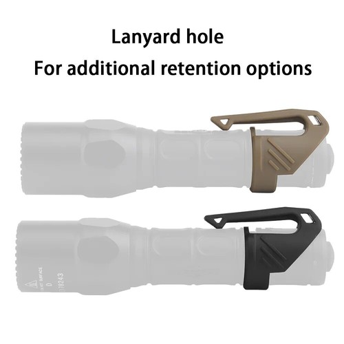 Taktischer Taschenlampen Halter Taschenclip Trageclip Ring MOLLE Multitool Clip - Bild 1 von 15