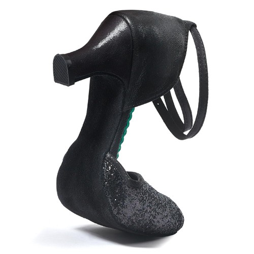 Womens Latin Dance Shoes Heeled Ballroom Salsa Tango Party Sequin Dance Shoes... - Picture 5 of 6